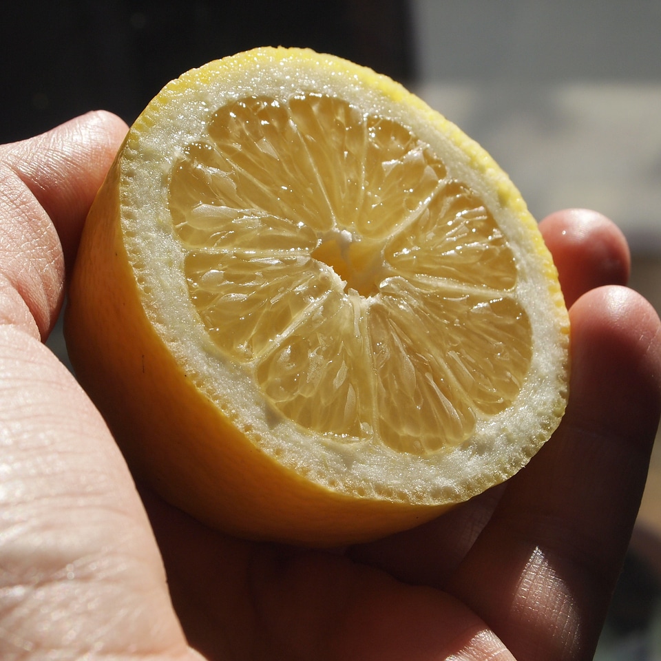 Sun yellow hand