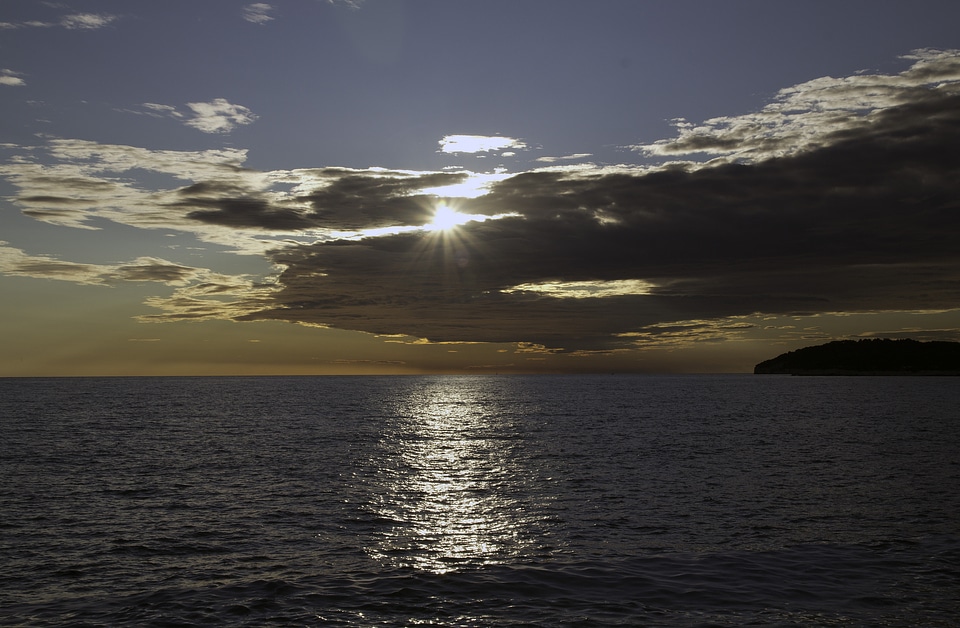 Landscape evening twilight