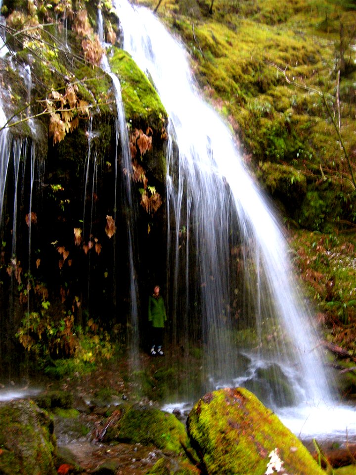 Elk Creek Waterfall in the Bull of the Woods-Mt Hood