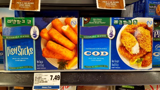 fried fish No brand label
