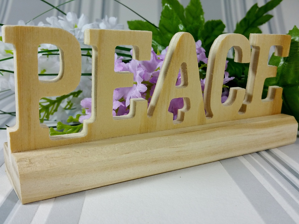 Flowers wood background