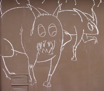 garage door monsters