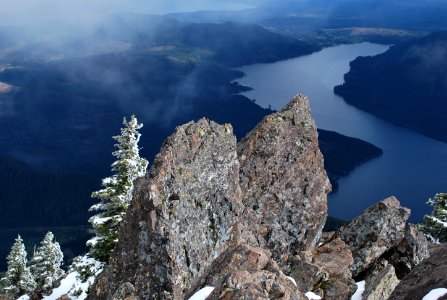 View from top of Mt Ellinor, Olympic National Forest