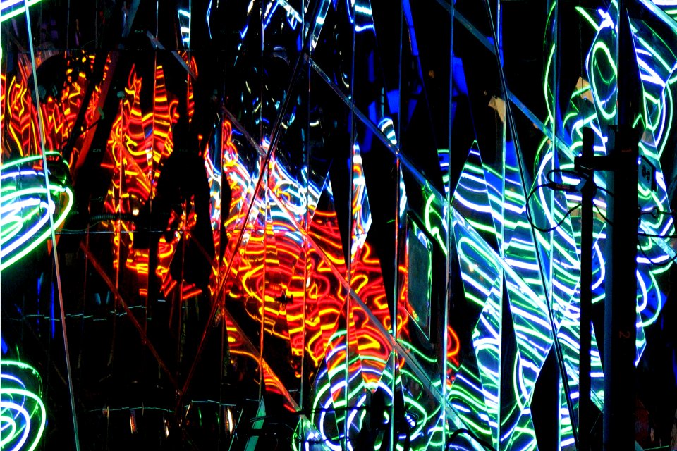 fractured neon photo