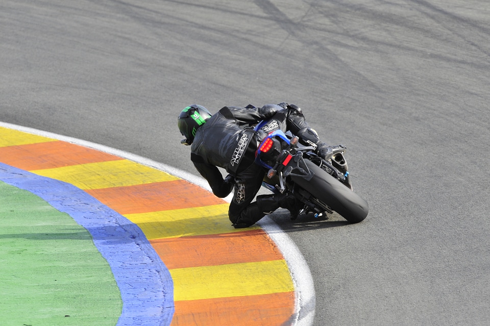 Motorcycling circuit speed