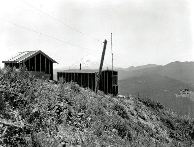 French Butte Lookout House, Gifford Pinchot National Forest, WA 7-1956