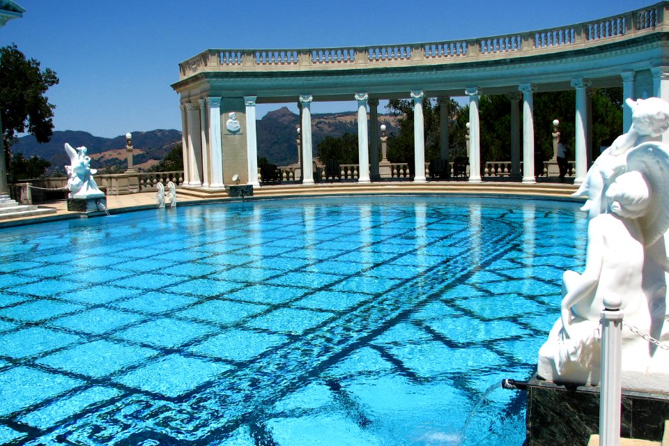 outdoor pool, Hearst Castle