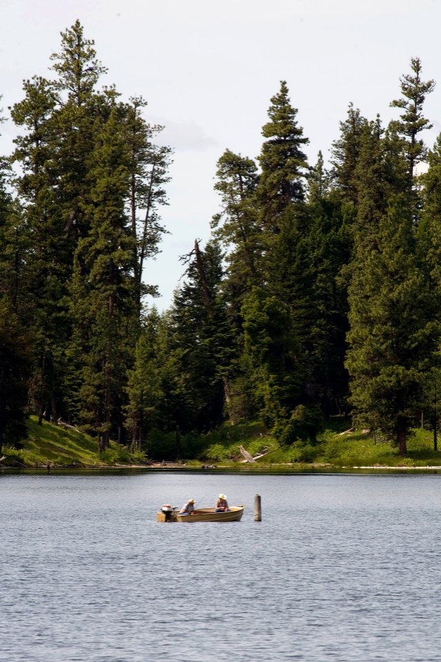 Pair of Fisherman on Lake Magone-Malheur