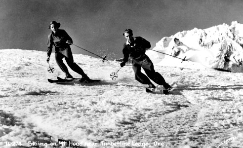 16-274 Skiing on Mt. Hood near Timberline Lodge, OR photo