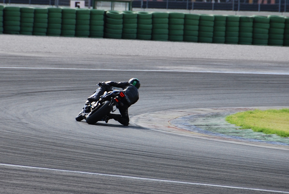 Motorcycling circuit speed