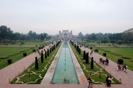The View in Front of Taj Mahal photo
