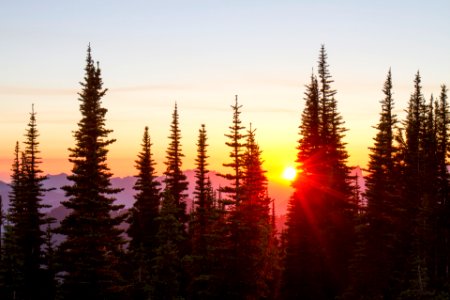 Sunset in the Wild Sky Wilderness, Mt Baker Snoqualmie National Forest photo
