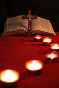 Cross crucifix bible