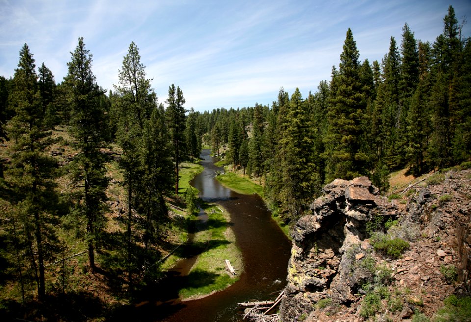 Malheur River flowing through Canyon-Malheur
