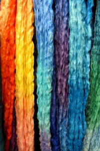 colored yarn photo