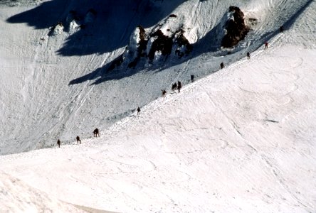 Mountain Hikers traversing Hogsback, Mt Hood National Forest.jpg