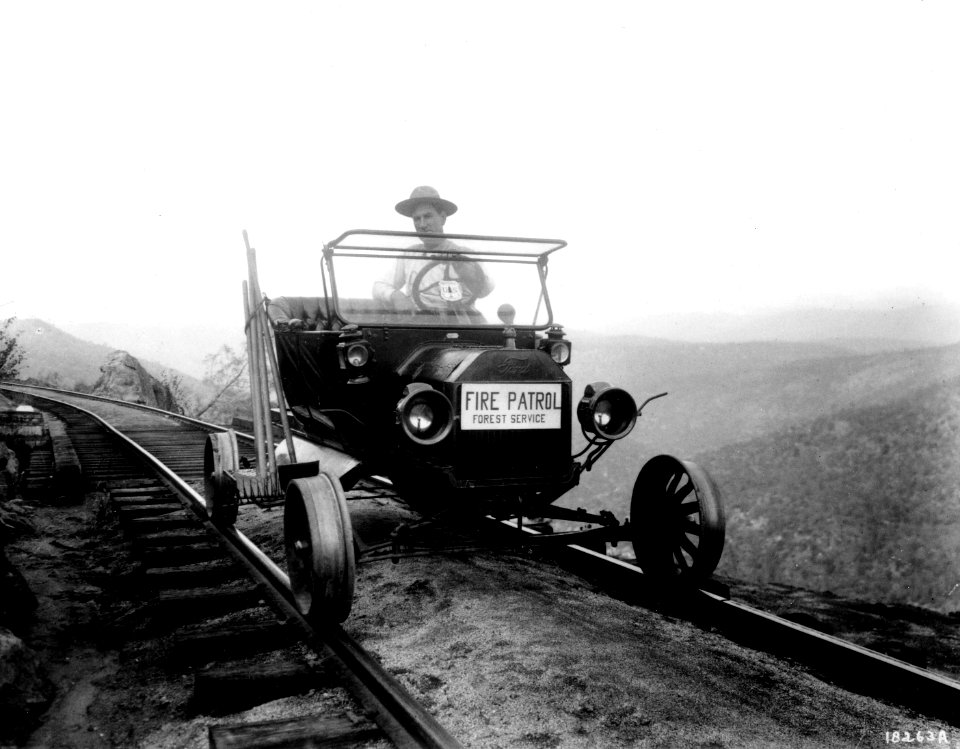 18263A Ranger in 20HP Ford Roadster on RR, Sierra NF, CA 19