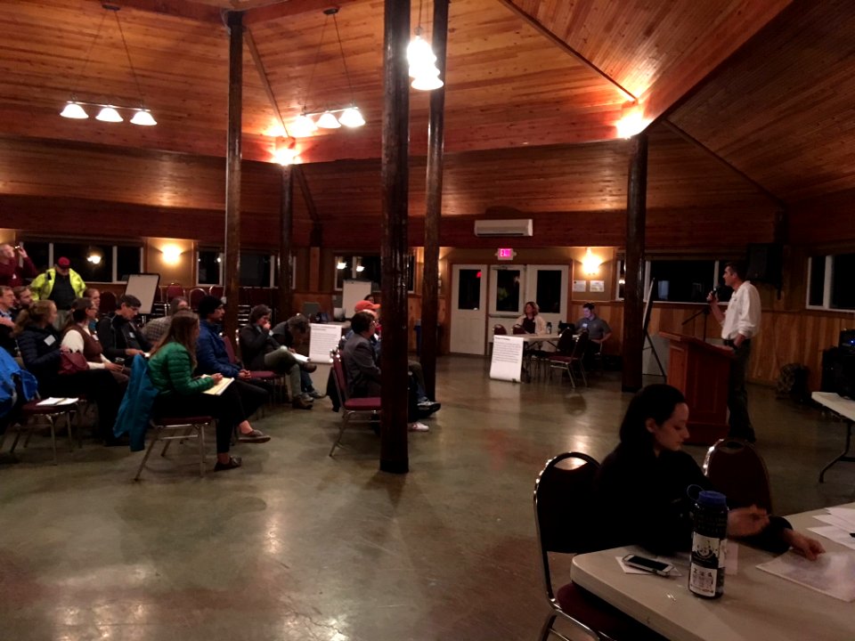 A public meeting November 1, 2017 in Cascade Locks, OR with US Forest Service and stakeholders and partners to discuss Eagle Creek Fire recovery.