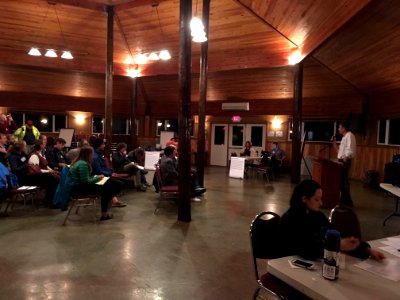 A public meeting November 1, 2017 in Cascade Locks, OR with US Forest Service and stakeholders and partners to discuss Eagle Creek Fire recovery.