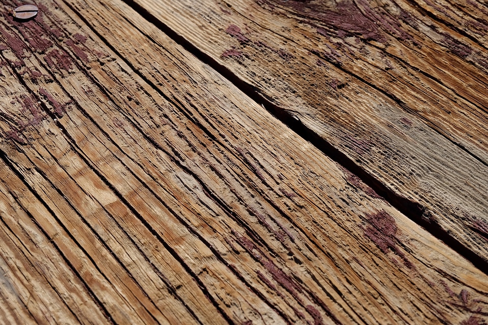 Board surface weathered