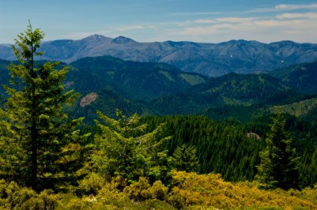 View from Onion Mountain Lookout, Rogue River Siskiyou National Forest photo