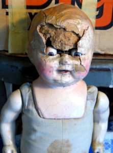 distressed doll head 2