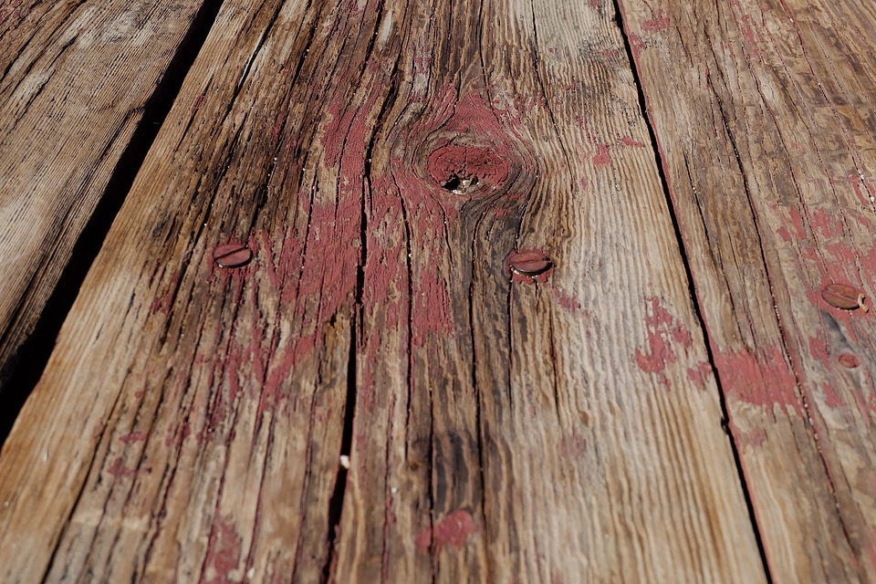 Board surface weathered
