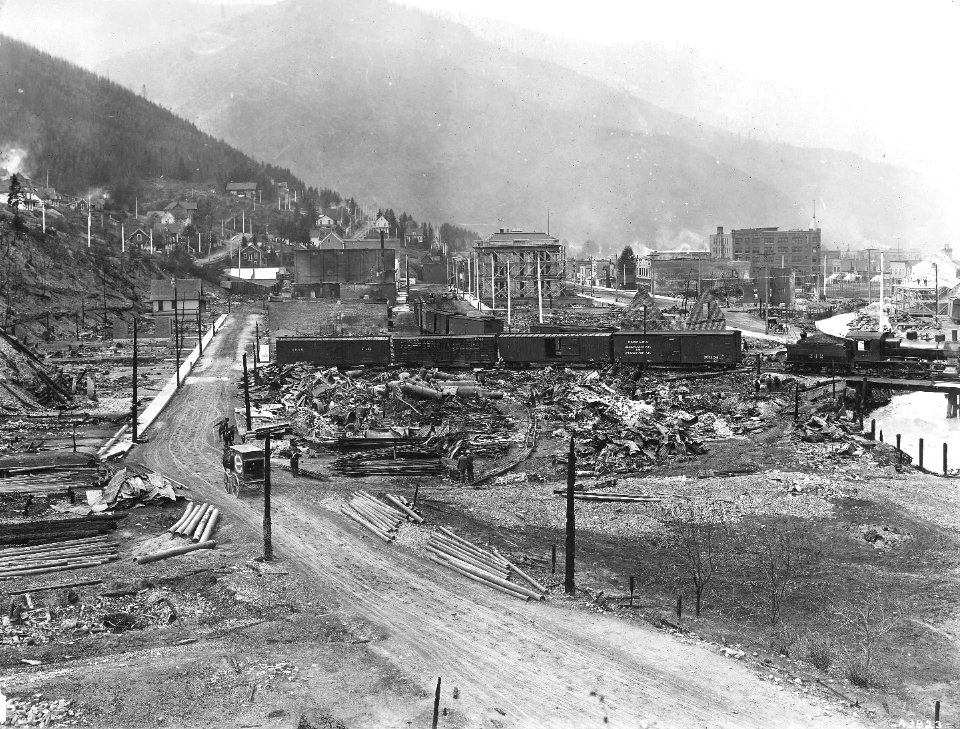43823 Wallace, Idaho, Burned 1910 Fires