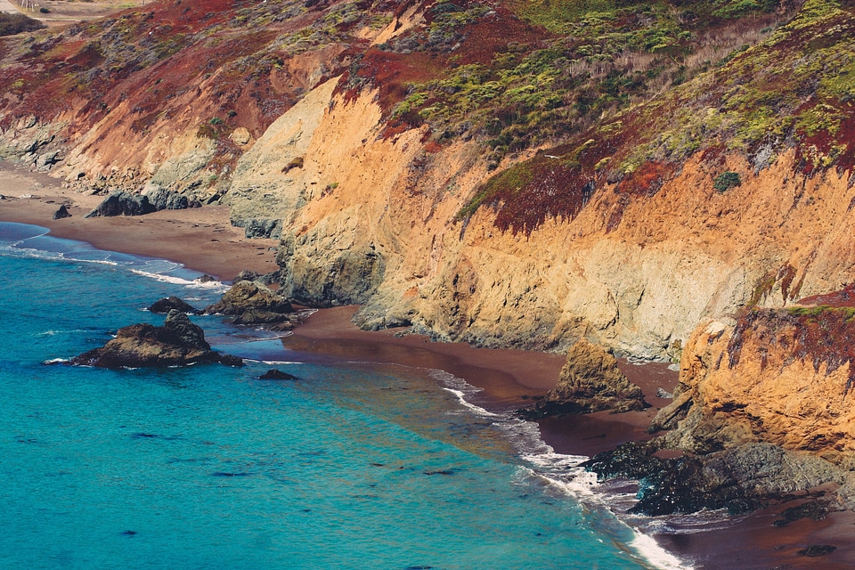 Sea nature shore