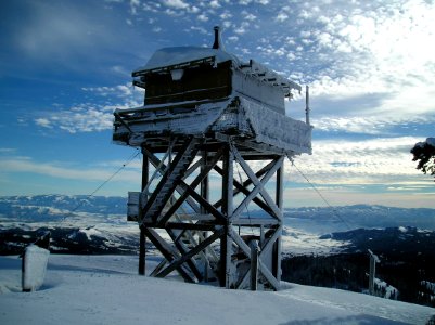 Summit Point Lookout in Winter, Wallowa-Whitman National Forest photo