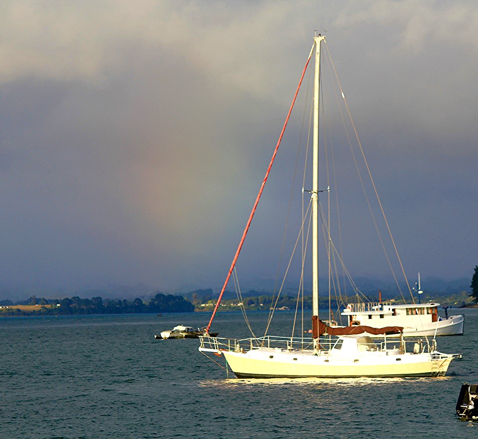 rainbow sunrise golden ray