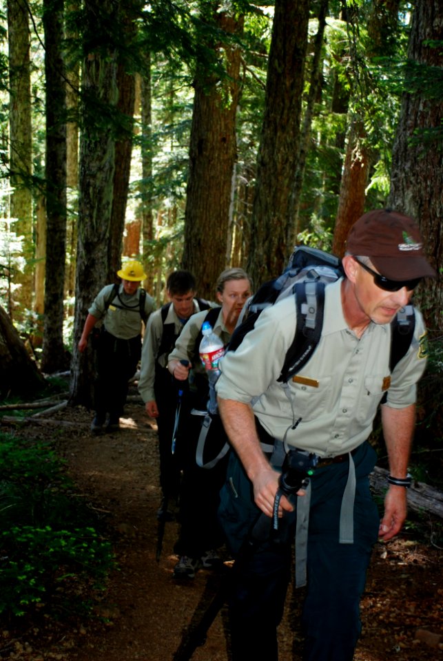 Group hiking at Mt Elinor 2-Olympic