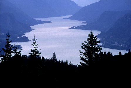 Columbia River Gorge from Benson Plateau-Columbia River Gorge