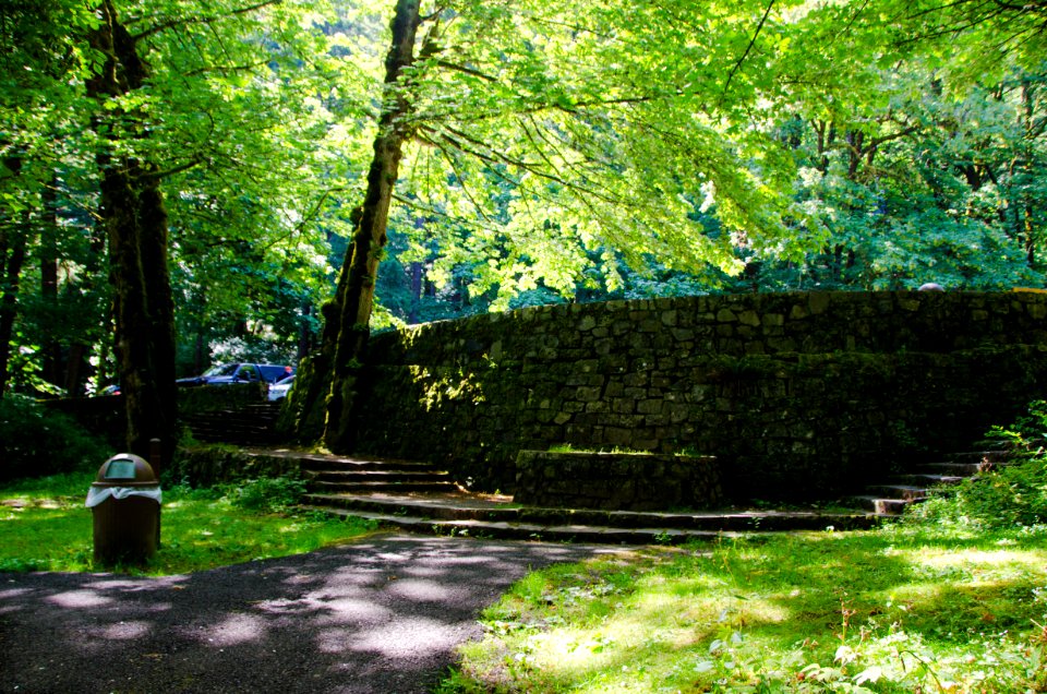 Wahkeena Falls Retaining Wall-Columbia River Gorge photo