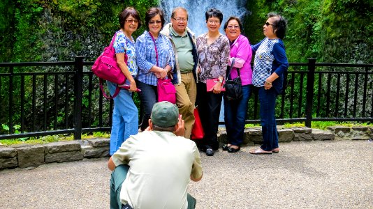 US Forest Service Field Ranger takes photo-Columbia River Gorge photo