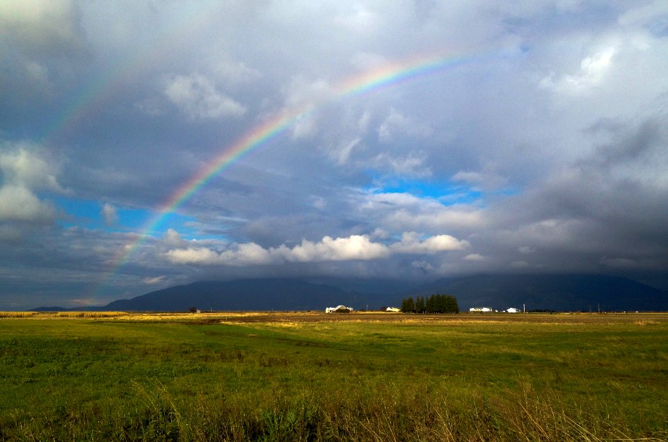 Rainbow over the PNT in Skagit County
