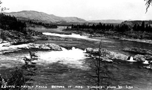 26-416 Kettle Falls Before it was Flooded, WA