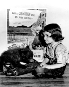 Smokey with Judy Bell 1950 photo