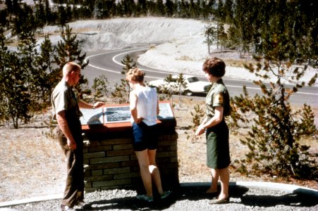 284 Giffford Pinchot National Forest, Mt St Helens Viewpoint 1970's