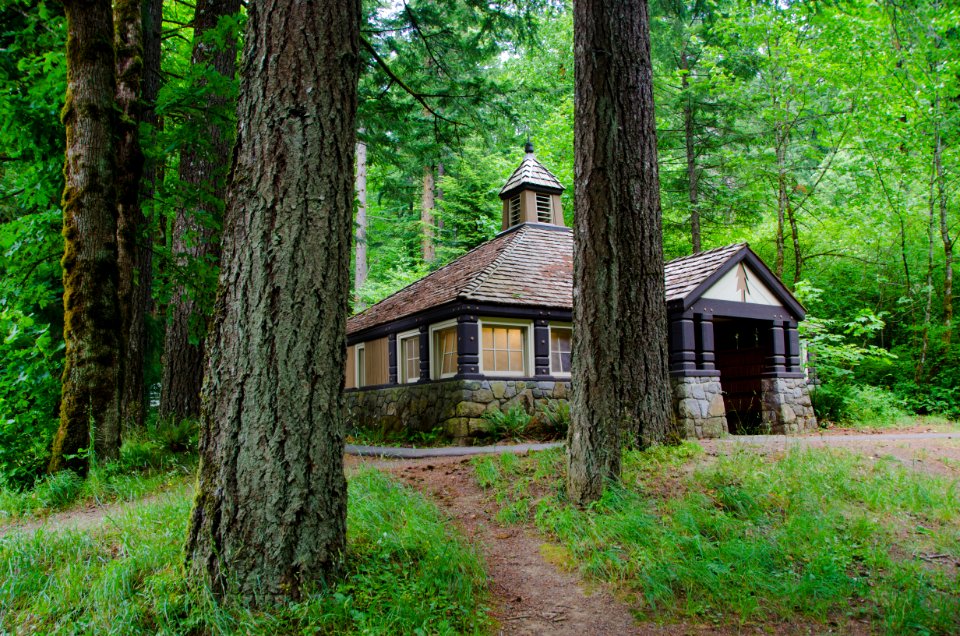 Historic CCC Restroom at Eagle Creek Trailhead - Columbia River Gorge photo