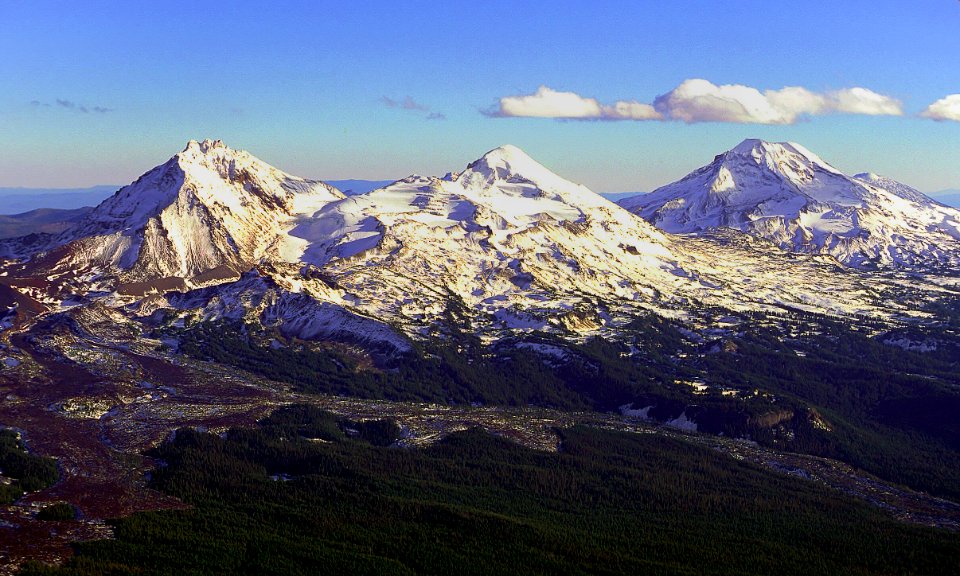 The Three Sisters, East View-Deschutes
