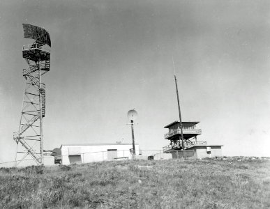 1612 Marys Peak LOT with Army Radar Tower and BPA Building, Siuslaw NF, OR 9-13-1960