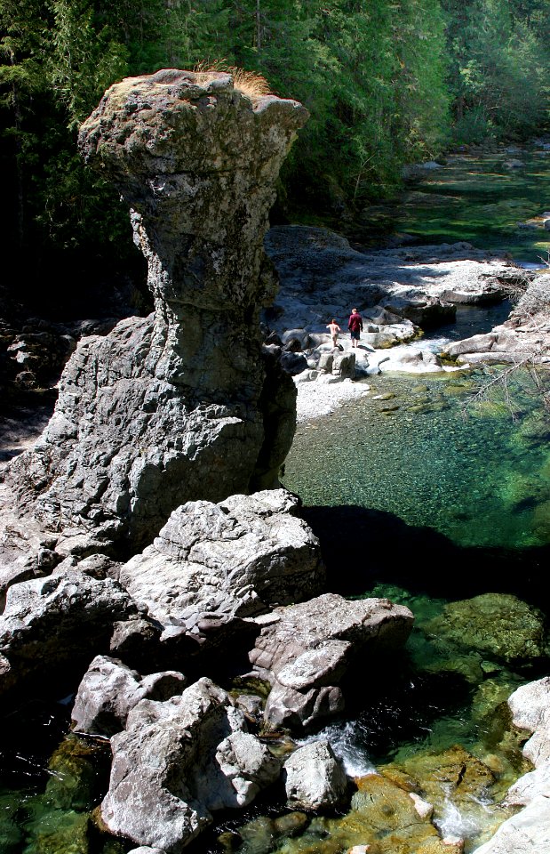 Hiking in the Three Pools Area in the Opal Creek Wilderness, Willamette National Forest