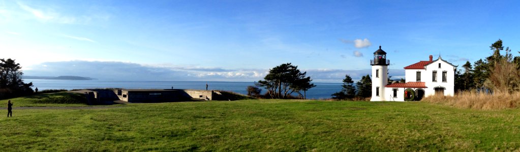 The Pacific Northwest Trail near Admiralty Head Lighthouse in Fort Casey State Park photo