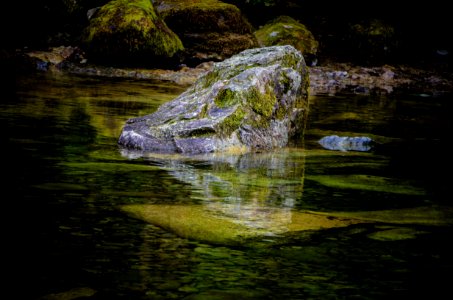 Boulder Detail at Three Pools, Willamette National Forest photo