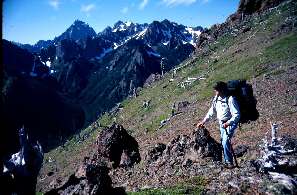 Dale Hom, former Forest Supervisor, in Buckhorn Wilderness-Olympic