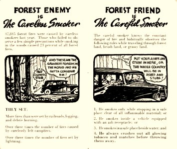 Fire Prevention Brochure - Friend or Enemy (back)