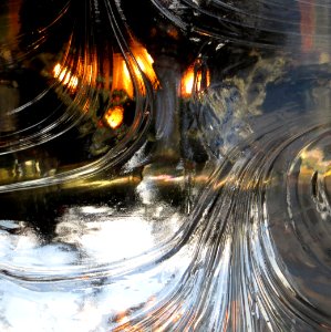 swirling clear glass texture