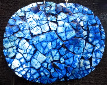 blue cracked-eggshell texture photo