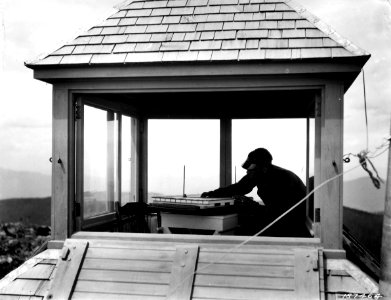 187464 Lookout in Cupola, WA c1924 photo